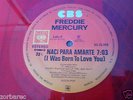 FREDDIE MERCURY NACI PARA AMARTE I WAS BORN TO LOVE YO MEXICAN RED VINYL QUEEN