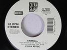 90'S Rare W/ Juke Strip 45 Fiona Apple Criminal On Clean Slate