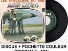 JOHNNY HALLYDAY LES CHEVALIERS DU CIEL 45 TOURS VINYL RARE POCHETTE COULEUR NM+