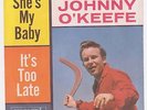 Johnny O’Keefe She’s My Baby US Liberty 45 Demo Picture Sleeve Promo Near Mint