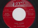 THE HARPTONES Three Wishes 45 on Rama M- doo wop clean original HEAR