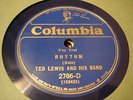 JAZZ TED LEWIS BAND Rhythm COLUMBIA 2786 ROYAL BLUE