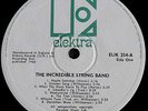 THE INCREDIBLE STRING BAND / UK ELEKTRA WHITE LABEL, GREEN LOGO BLACK TXT/VG CON