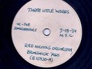 RED NICHOLS, Three Little Words, Brunswick VINYL TEST PRESSING B 15930-A, '34