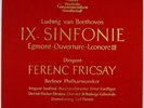 BEETHOVEN FERENC FRICSAY SYMPHONY NO.9 DGG 1960 STEREO 2LP SLPM 138002/003 NM