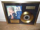 BILLY IDOL Goldene Schallplatte Flesh for Fantasy / Mega RAR