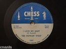 THE HOWLIN' WOLF All Night Boogie/I Love My Baby CHESS 1557 78 rpm