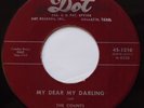 THE COUNTS: My Dear My Darling DOT 1954 doo wop ORIG 45 hear it