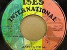 JUNIOR BROWN - JAH IS REAL  OG  JA  ISES  45 CLIP MINT