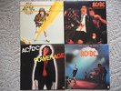 AC/DC/BON SCOTT/POWERAGE,HIGH VOLTAGE,LIVE,LET BE ROCK/ 4 VINYL LP/76,77,78 ATCO