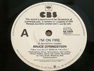 BRUCE SPRINGSTEEN:I'm On Fire/Johnny Bye Bye.RARE Aussie PROMO 7