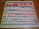 HEINER MÜLLER Zement - Musik von PAUL DESSAU * LITERA LP 1976 * 865207 VG+*NM