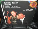 SEALED NEW LP CBS DVORAK VIOLIN CONCERTO - MIDORI & MEHTA