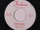SHERRY DAVIS: Humble Heart / Broken Promises 45 (Buddy Holly session) rare Oldi