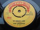 uniques 'MY WOMAN'S LOVE'.  CRAB 1969  Melodians 'when there is you