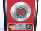 Eurythmics, Here Comes The Rain Again, Platin Record, Schallplatte, Award, gold