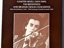 GINETTE NEVEU LP BEETHOVEN BRAHMS VIOLIN CONCERTO NM LIVE PERFORMANCE
