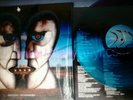 PINK FLOYD,THE DIVISION BELL,RARE BLUE SWIRL VINYL L.P,WITH LYRIC SHEET insert