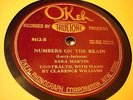 BLUES SARA MARTIN CLARENCE WILLIAMS Numbers On The Brain OKEH 8412