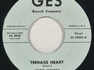 JERRY MEYERS + GROUP “Teenage Heart” rare doo wop 45 on GES nm SUPERB HEAR