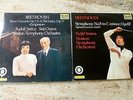 Pair (2) TELARC Audiophile BEETHOVEN OZAWA LPs Symphony No 5, Concerto No. 5 NM