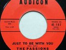 THE PASSIONS 45 Just to Be With You / Oh Melancholy Me AUDICON Doo Wop #H223