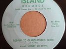 ROCK-A-BILLY 45RPM, SIDNEY JO LEWIS, BOPPIN' TO GRANDFATHERS CLOCK, ISLAND IR-6