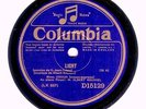 UK COLUMBIA SINGLE: CLAIRE CROIZA SINGS 'LIGHT'/ 'DEUX RONDELS' (1928)