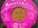 TOMMY SMILEY I Tried So Hard / I Won't Cry 45   Marquee northern soul
