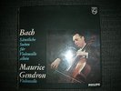 BACH - Sämtliche Suiten für Violincello allein MAURICE GENDRON RARE 3 LP BOX