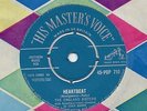THE ENGLAND SISTERS*JOHN BARRY heartbeat 1960 UK BLUE HMV 45 BUDDY HOLLY