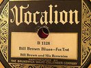 Vocalion 1128 Bill Brown Brownies BILL BROWN BLUES/Johnny Dodds Stompers 78 rpm