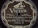 ELIO RIETTI: VICTOR 79845 ARGENTINE JAZZ 78 RPM RECORD: I DANCE CHARLESTON