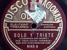 E. YRIBARREN: ODEON 8143 ARGENTINE JAZZ 78 RPM RECORD: LONESOME AND SORRYOTS