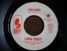 RARE NORTHERN SOUL  LINDA SCOTT  you baby  KAPP 713  PROMO MINTY