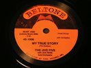 THE JIVE FIVE --- MY TRUE STORY  -78rpm / ROCK & ROLL / DOO-WOP