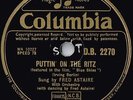FRED ASTAIRE RARE 78 RPM - PUTTIN ON THE RITZ - CRAZY FEET - EX CONDITION