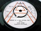 DAVID BOWIE ‘MEMORY OF A FREE FESTIVAL PART 1 & 2’ A 1970 UK MERCURY DEMO RECORD