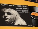 LAURA BETTI LP KURT WELL 1933-1950 1°ST ORIG 1963 NM  GATEFOLD+BOOKLET