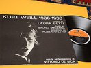 LAURA BETTI LP KURT WELL 1900-1933 1°ST ORIG 1963 NM  GATEFOLD+BOOKLET