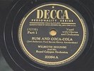 WILMOTH HOUDINI Rum and Coca Cola DECCA 23394 78 RPM E-