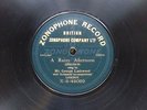 MUSIC HALL COMEDIAN GEORGE LASHWOOD - ‘A RAINY AFTERNOON’ 1910 1/SIDED ZONOPHONE