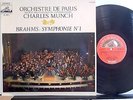 CHARLES MUNCH ORCHESTRE DE PARIS BRAHMS SYMPHONY N°1 EMI LP CVB 2085 ED1 NM