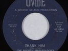 Black Gospel 45 MIGHTY AMBASSADOR'S Thank Him OVIDE HEAR