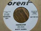 RUSTY ISABELL Firewater/The Blast BRENT 7001 ROCKABILLY INSTR Promo 45 - NM