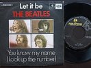 THE BEATLES SINGLE MADE IN PORTUGAL 45 PS 7 * LET IT BE *