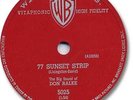  1959 DON RALKE Rock'N Roll 78 RPM Record. 77 Sunset Strip/Sebastian