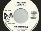 THE CHANNELS - ANYTHING YOU DO / IVE GOT MY EYES ON YOU PROMO NORTHERN SOUL 45