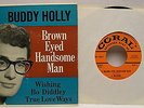 rare BUDDY HOLLY Crickets 45 rpm EP record Brown Eyed Handsome Man CORAL