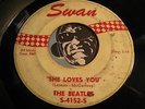 BEATLES R&R 45 white label Swan #4152 She Loves You b/w I'll Get You